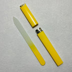 Glass Nail File with Case | Yellow