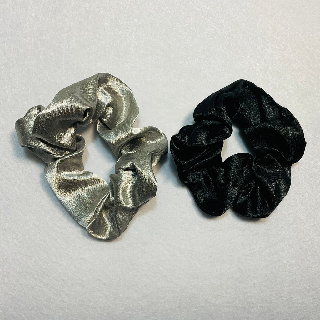 Classic Satin Hair Scrunchies | Set of 2