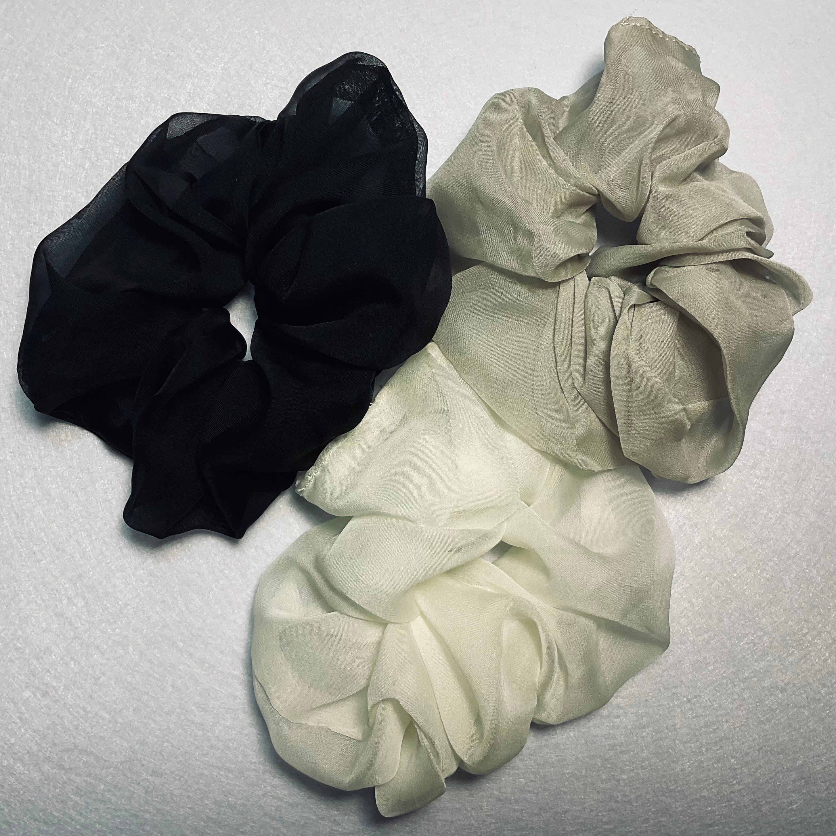 Elegant Hair Scrunchies | Set of 3