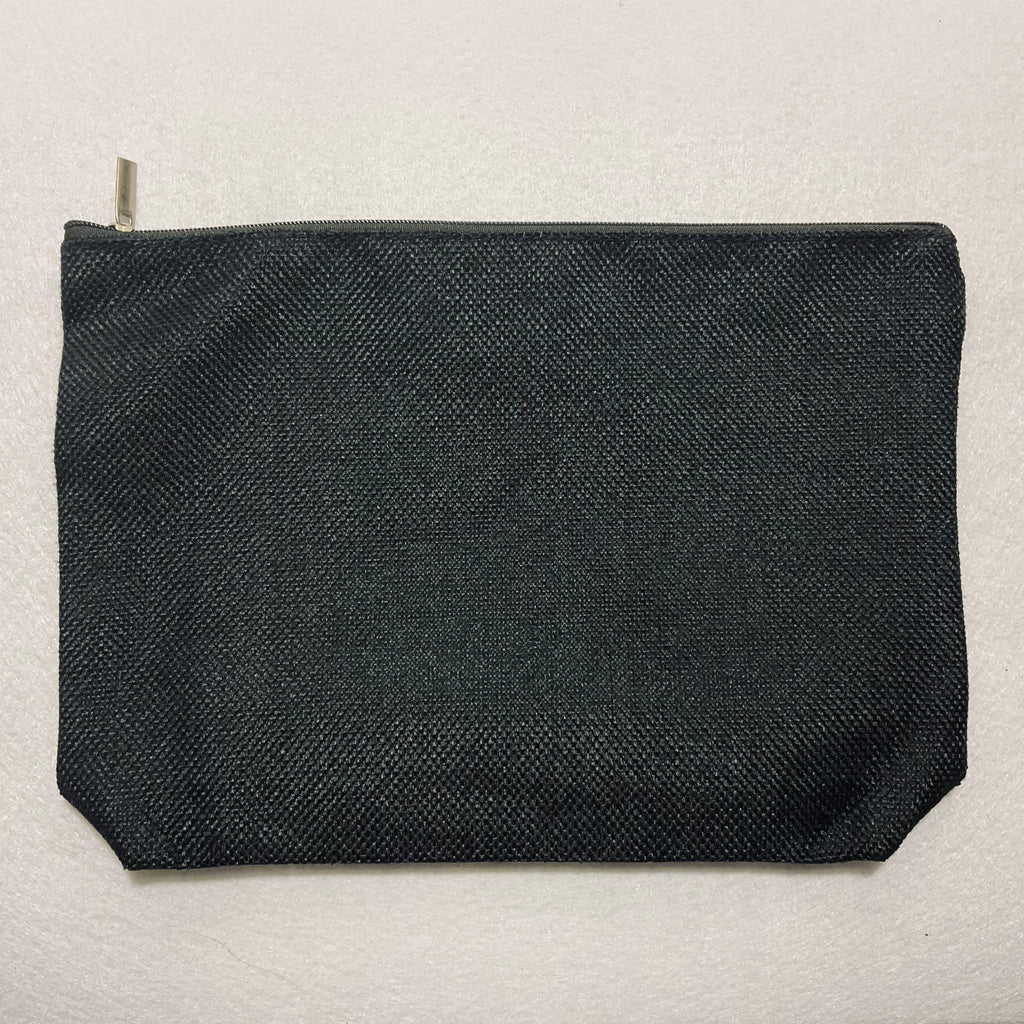 Linen Makeup Bag | Black