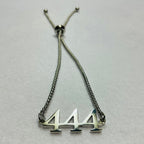 444 Angel Numbers | Adjustable Bracelet