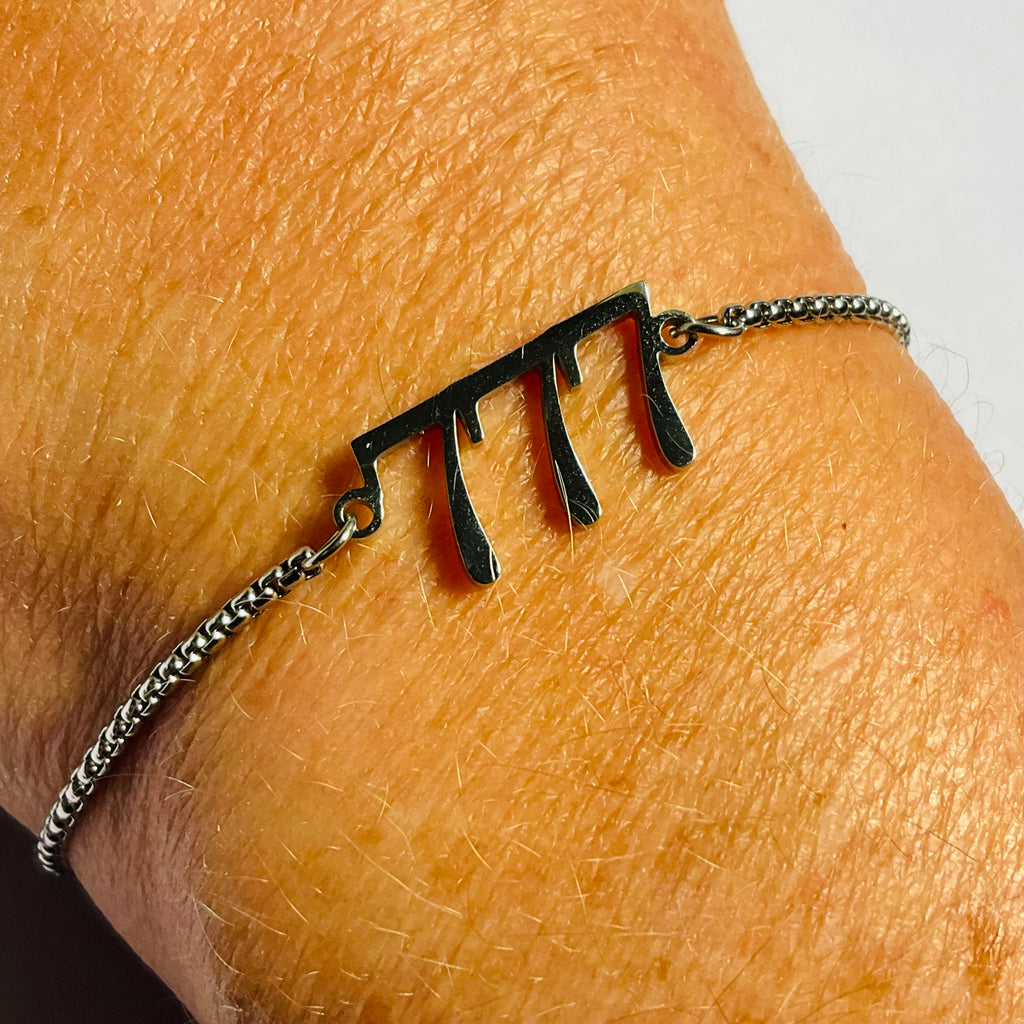 777 Angel Numbers | Adjustable Bracelet