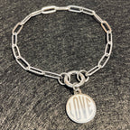 Love Paperclip Bracelet | Circular Carabiner Closure