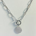 Love Paperclip Necklace | Circular Carabiner Closure