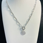 Love Paperclip Necklace | Circular Carabiner Closure