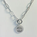 Tree of Life Paperclip Necklace | Circular Carabiner Closure