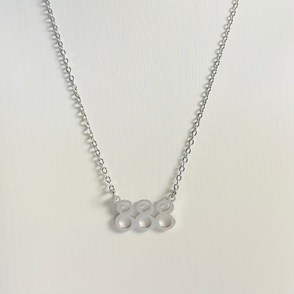 888 Angel Numbers | Necklace