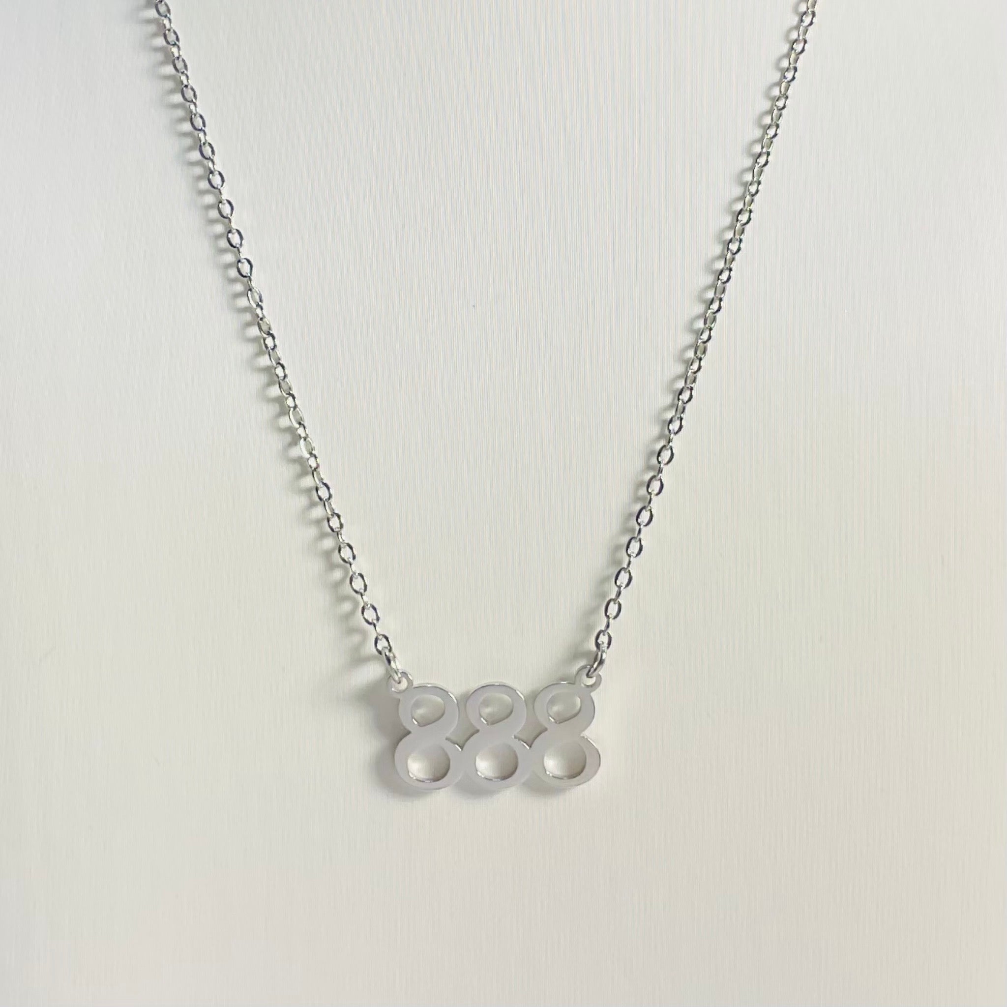 888 Angel Numbers | Necklace